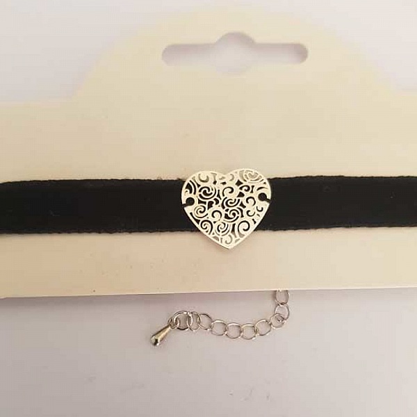 Collier Ras De Cou Velours Noir N&deg;01