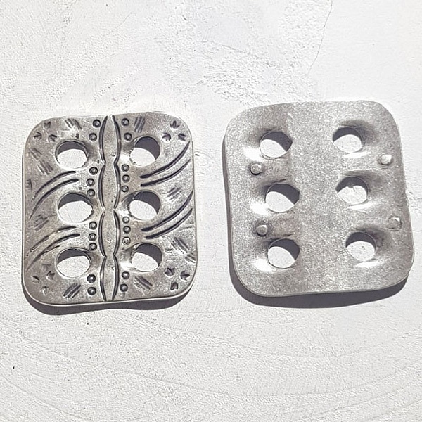 Zamak Rectangle Connector N&deg;01 S&oslash;lv