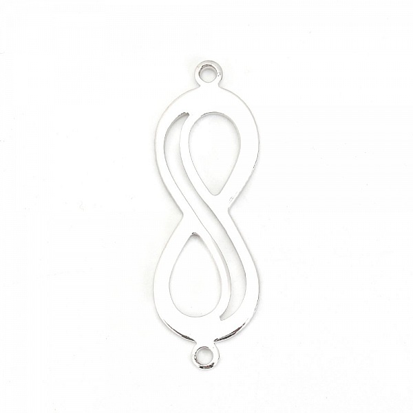 Kobling "Infinity" symbol 18k platina kobber