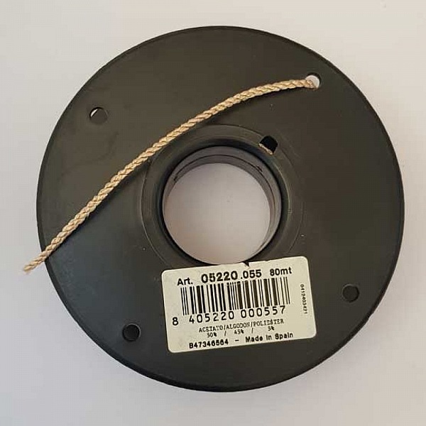 Cordon Rond Tress&eacute; 2 mm Saumon N&deg;02