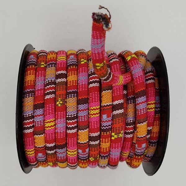 Rund spaghettisnor N&deg;01 Rosa x 1 meter