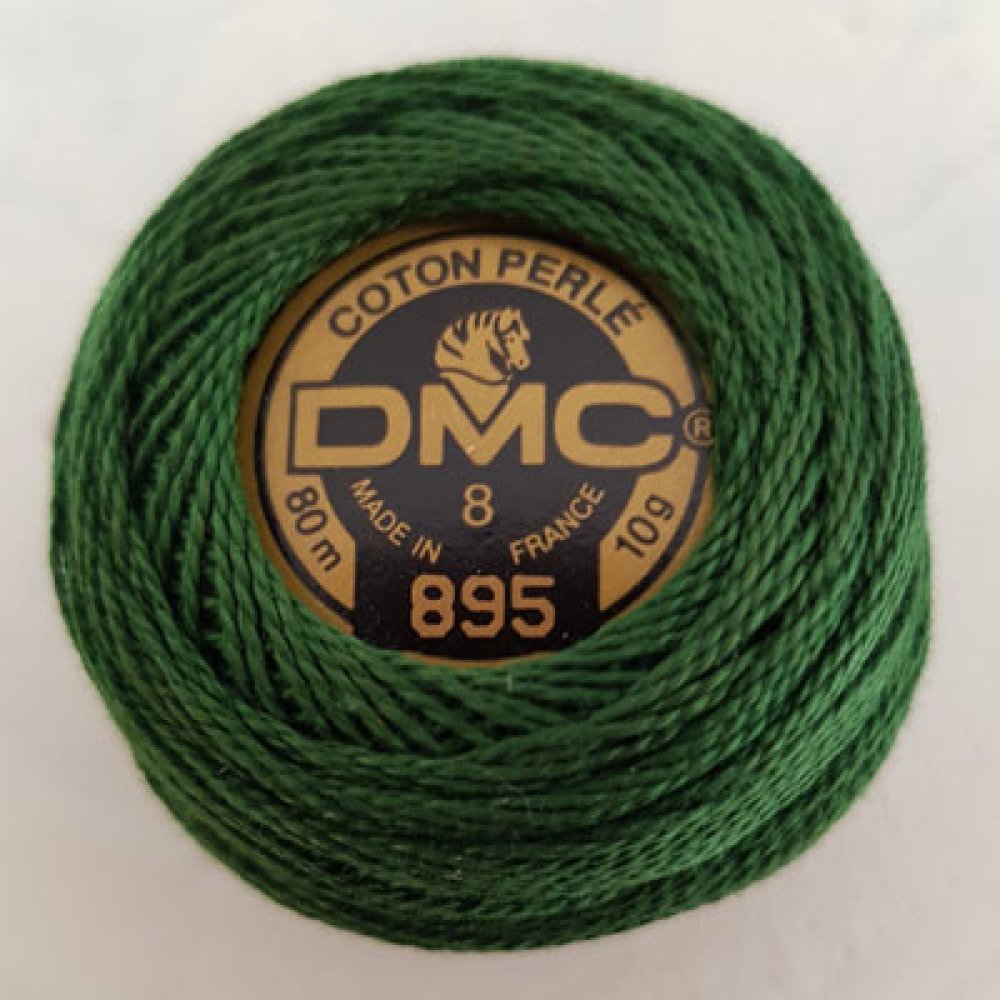 Broderi bomullsperler på en spole, DMC nr. 8 - 10 g