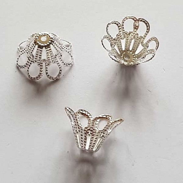 Coupelle calotte N&deg;33 Argent 14 x 9 mm