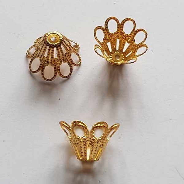 Coupelle calotte N&deg;33 Dor&eacute; 14 x 9 mm