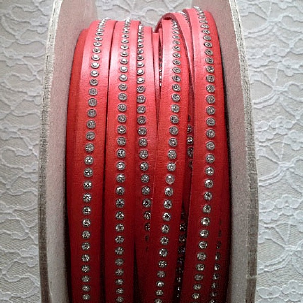 B-Corail skinn 10 mm Swarovski strass per 20 cm