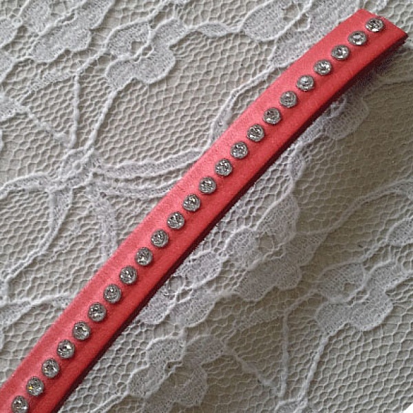 B-Corail skinn 10 mm Swarovski strass per 20 cm