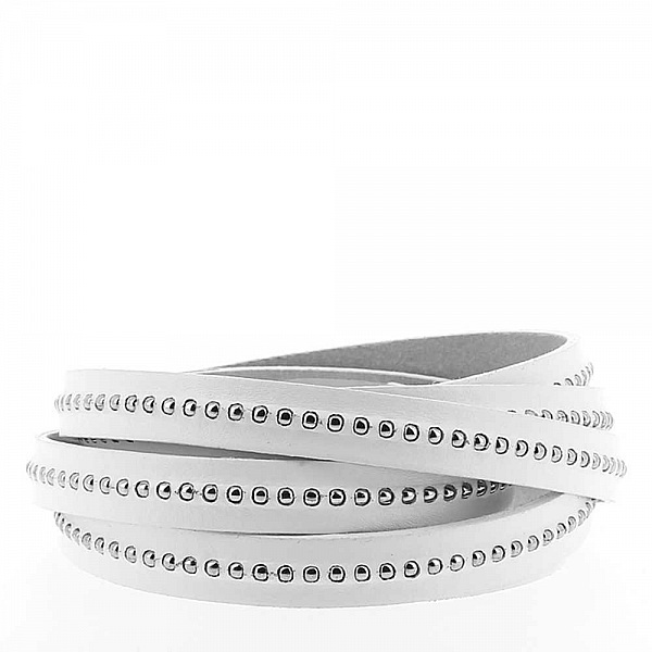 L&aelig;rkule Hvit 10 mm med nikkelfri kulekjede per 20 cm