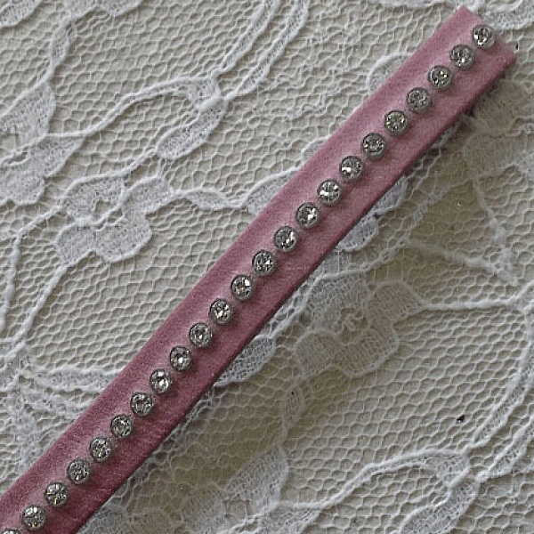 L&aelig;r DD-Violet 10 mm Swarovski Strass per 20 cm