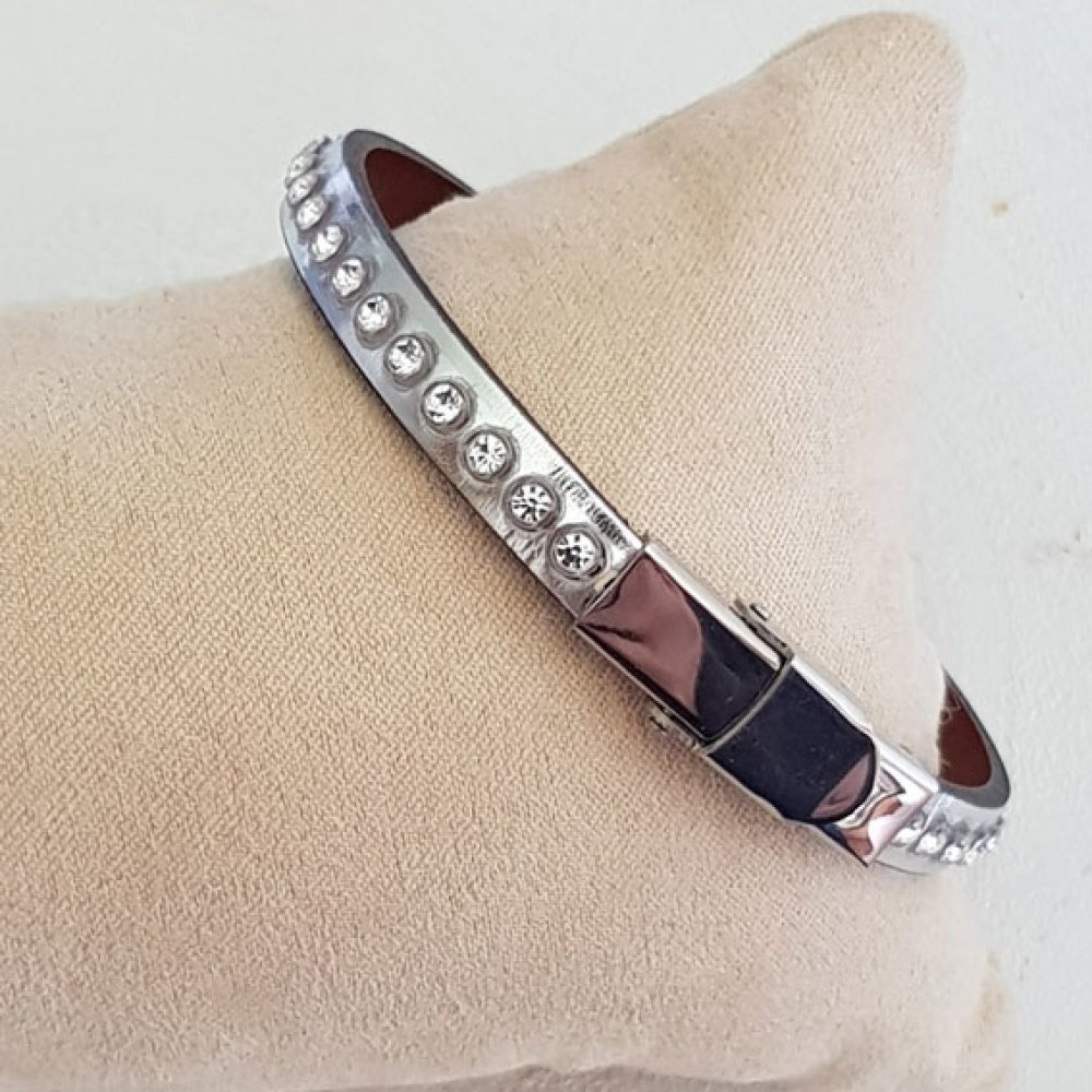 Lær Speil Rosa Metall 06 mm Swarovski Strass per 20 cm