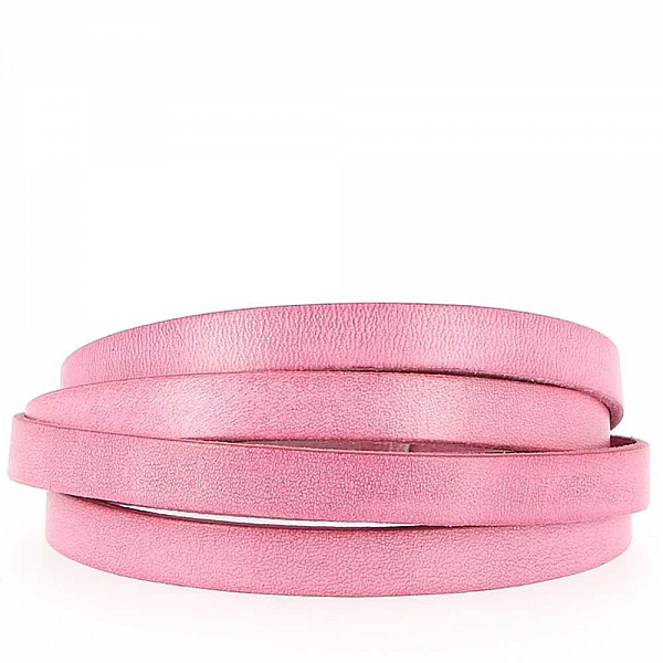 10 mm Smooth Light Fushia kalveskinn per 20 cm.