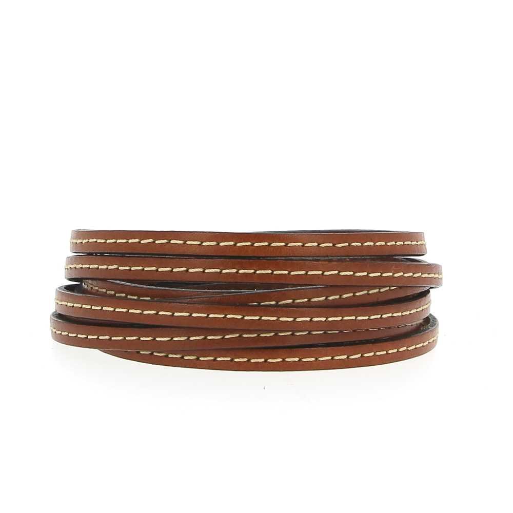 Flatt Safari kalveskinn 05 mm x 20 cm Sydd 1 tråd hvitt