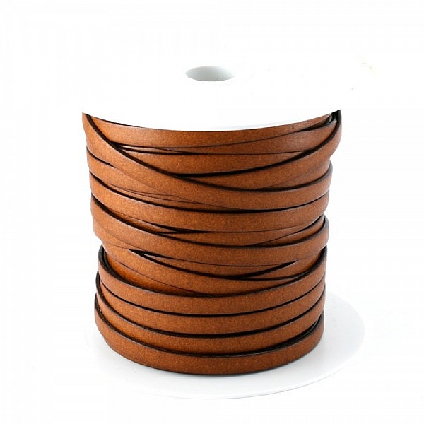 Rekonstituert l&aelig;r Oransje 10 mm per 1 meter