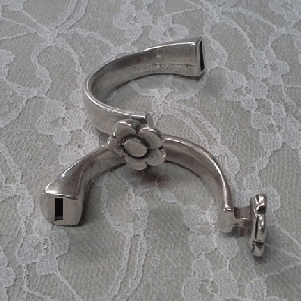 Halvarmbånd i Zamak 10 mm x 2,5 mm
