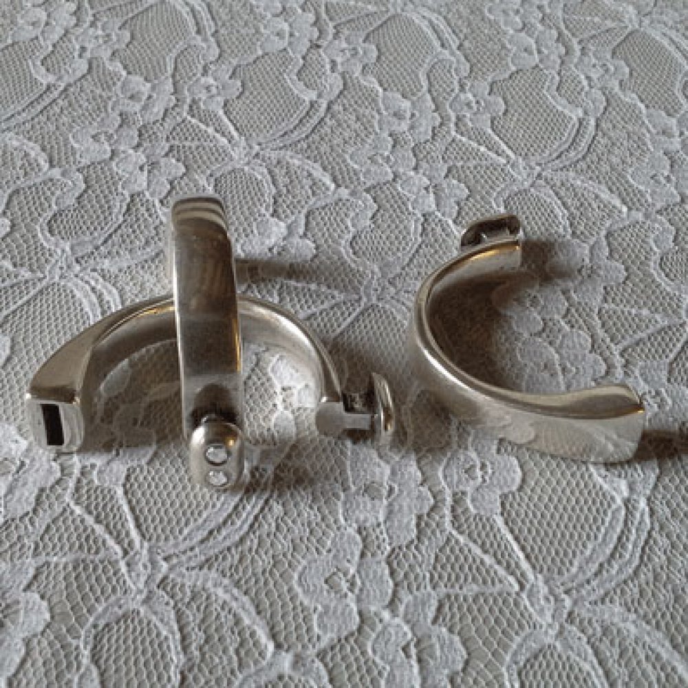 Halvarmbånd i Zamak 10 mm x 2,5 mm