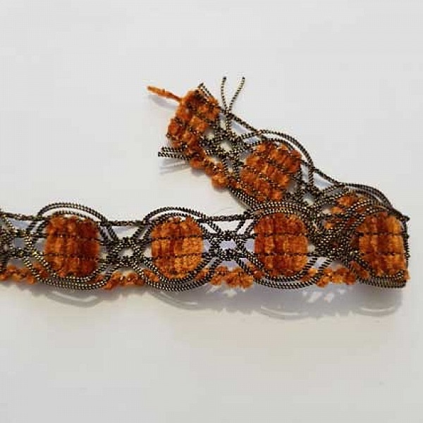 Dentelle Galon N&deg;02 Orange 20 mm