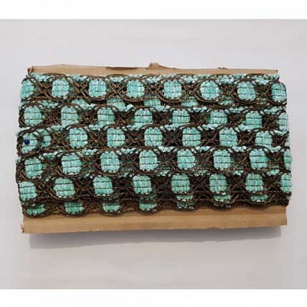 Dentelle Galon N&deg;02 Turquoise 20 mm
