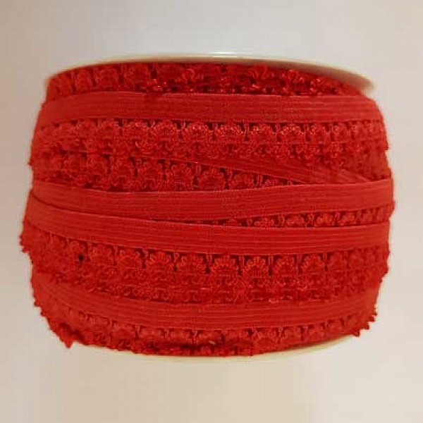 Elastique Fantaisie Rouge 13 mm N&deg;01
