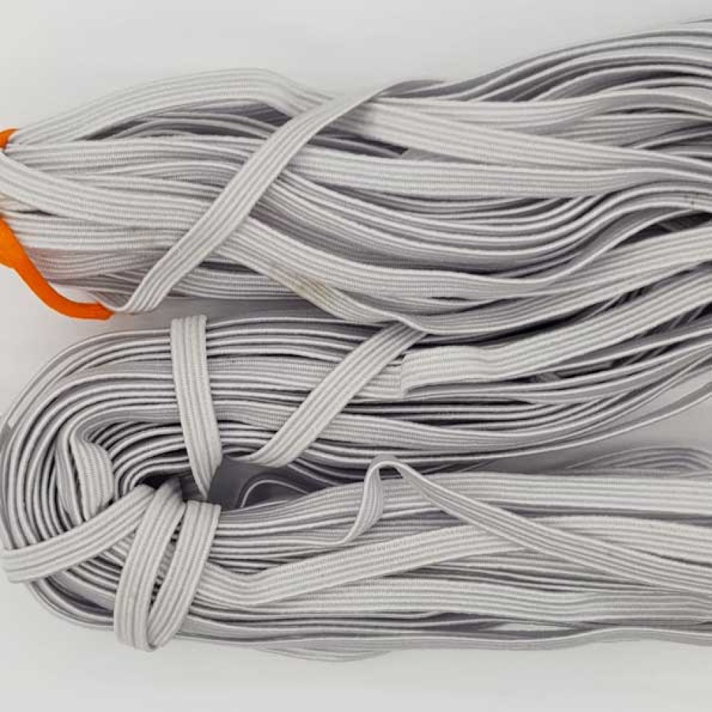 Flat maske elastisk 5 mm hvit N°03 x 18.5 meter