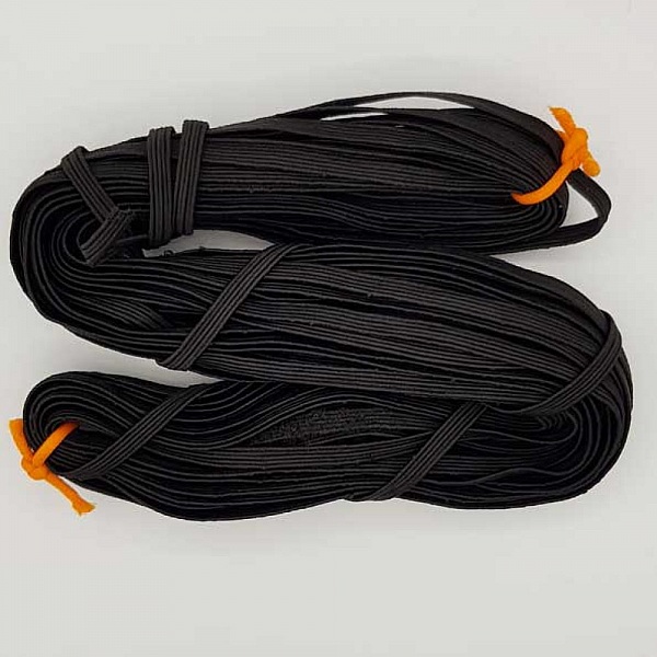 Flat maske elastisk 5 mm svart nr. 03 x 16 meter