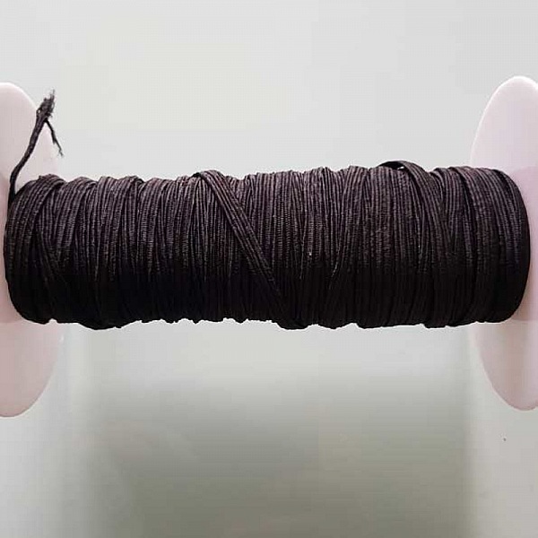 Flat maske elastisk 5 mm svart nr. 03 per meter