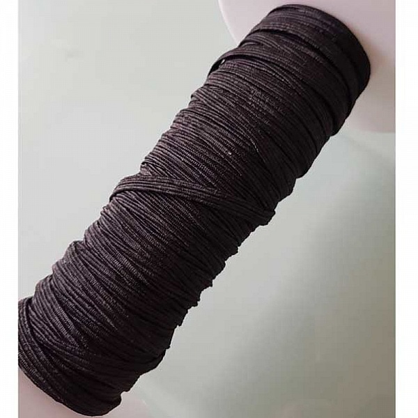 Flat maske elastisk 5 mm svart nr. 03 per meter