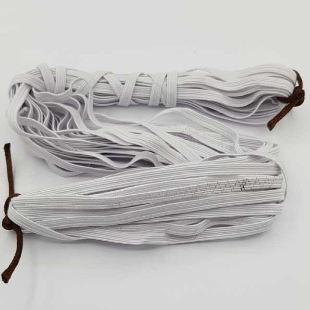 Flat maske elastisk 5 mm hvit N°02 x 12 meter