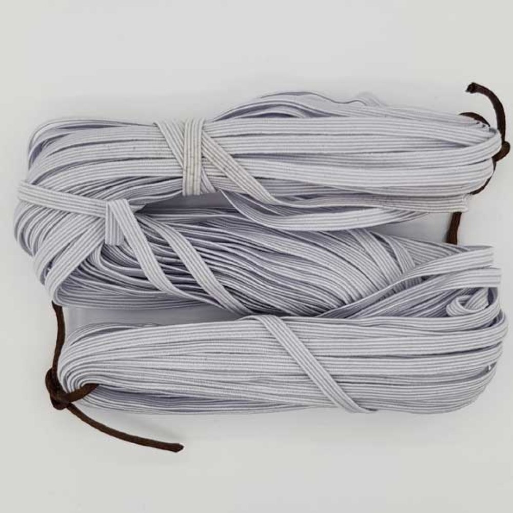 Flat maske elastisk 5 mm hvit N°03 x 20 meter