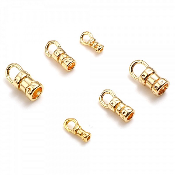 Embout Pour Cordon 9 x 4 mm Plaqu&eacute; Or 18K