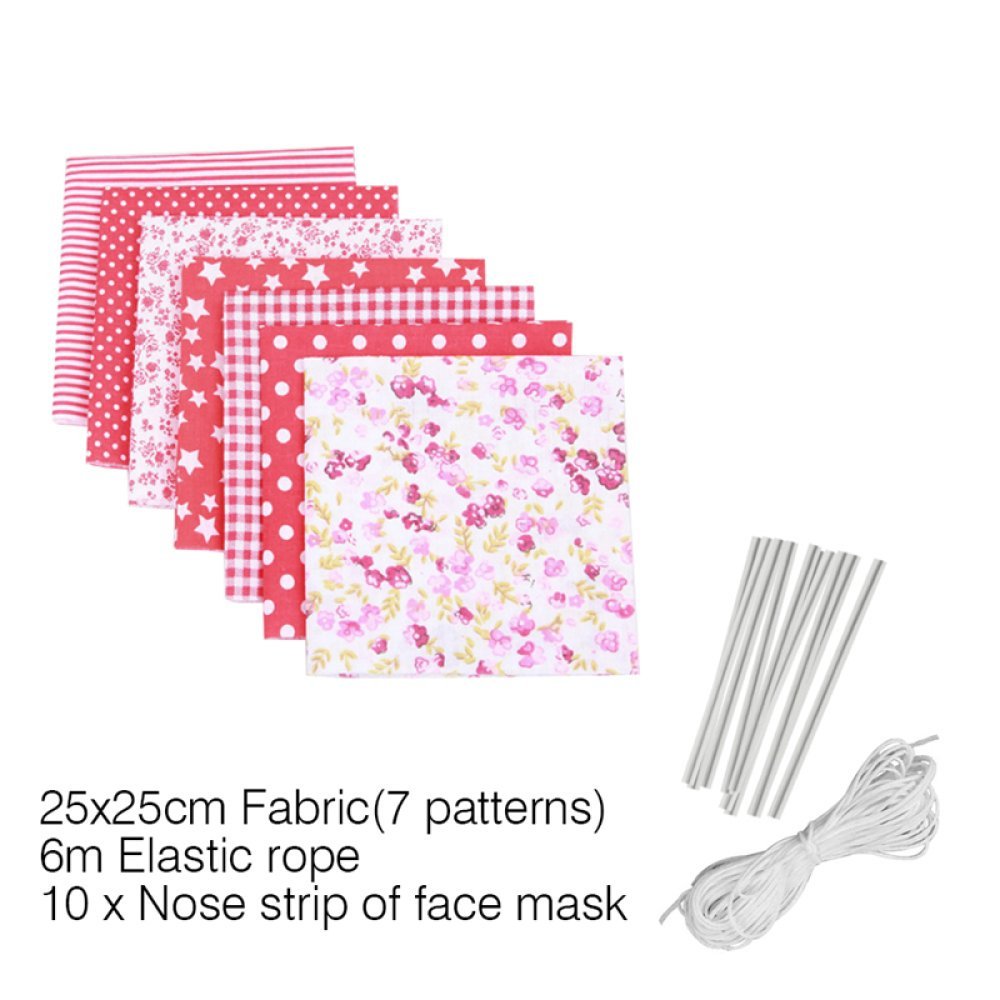 Maske materialpakke Rød