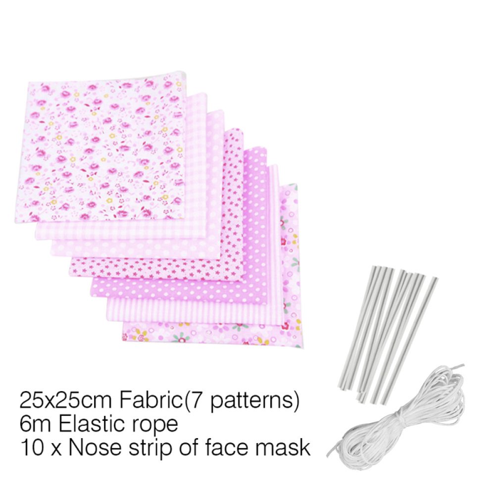 Maske material sett Rosa