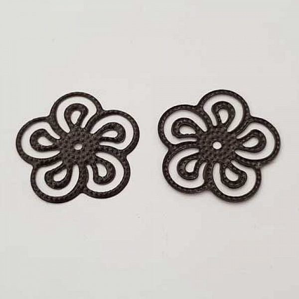 Estampe N&deg;03 Rosace Marron 25 mm