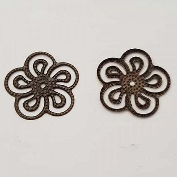 Estampe N&deg;03 Rosace Vert Kaki 25 mm