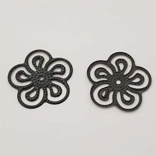 Estampe N&deg;03 Rosace Anthracite 25 mm