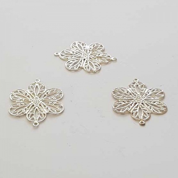 Estampe N&deg;05 Feuille Argent 26 x 20 mm