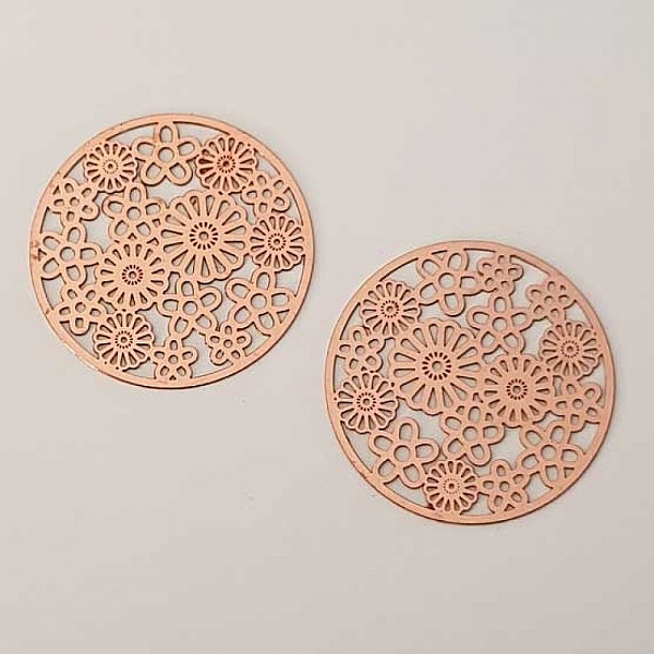 Estampe N&deg;09 Rond 32 mm Cuivre