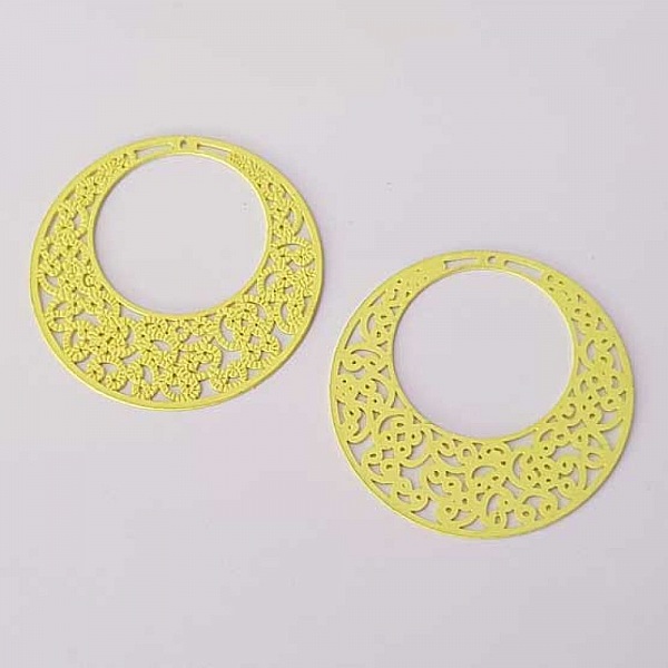 Estampe N&deg;12 Rond 32 mm Jaune