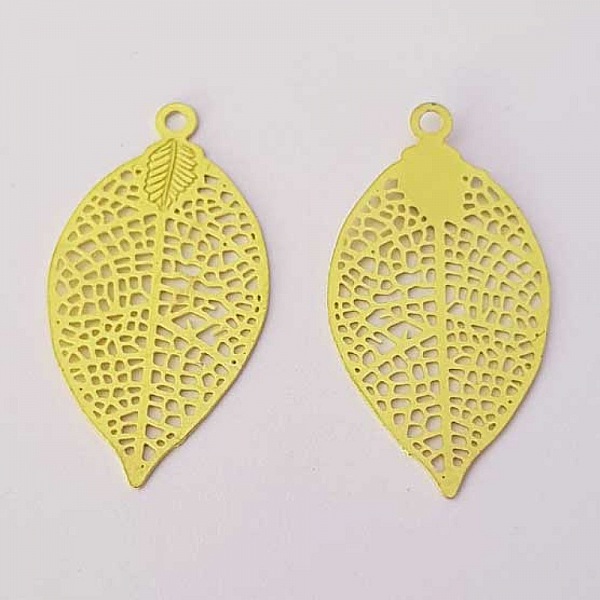 Estampe N&deg;13 Feuille 28 mm Jaune