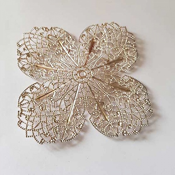 Estampe N&deg;31 Fleur 68 mm Argent