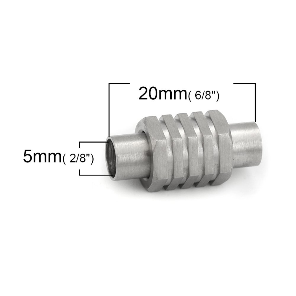 Magnetlås i rustfritt stål 05 mm Sølv N°01