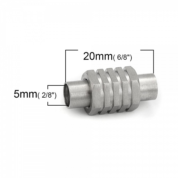 Magnetl&aring;s i rustfritt st&aring;l 05 mm S&oslash;lv N&deg;01