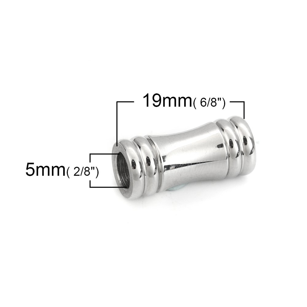 Magnetlås i rustfritt stål 05 mm Sølv N°02
