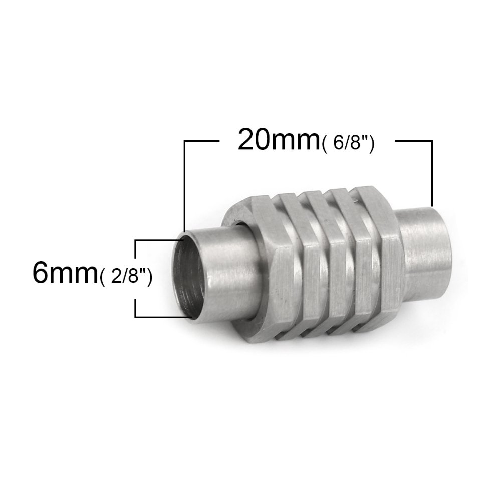 Magnetlås rustfritt stål 06 mm Sølv N°01