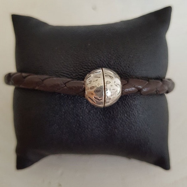 Magnetisk zamak l&aring;s for l&aelig;r Rund 05 mm