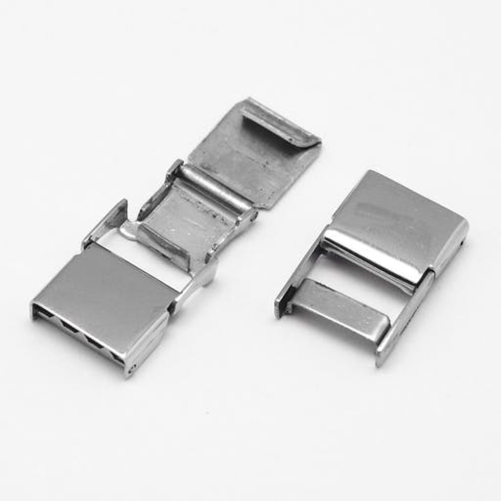 Kloklemme for lær 10 mm bred N°04