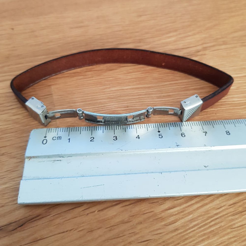 Kloklemme for lær 10 mm bred N°02