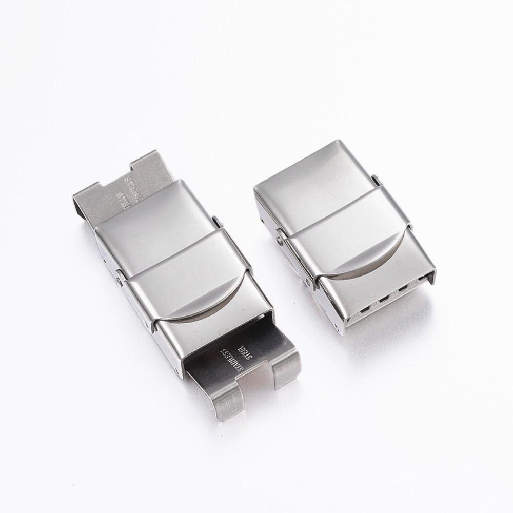Kloklemme for lær 14 mm bred