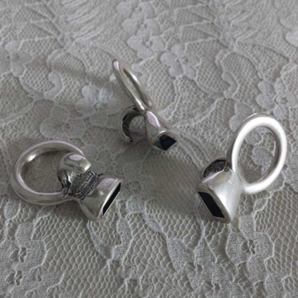 Zamak kroklås for lær Rund 05 mm