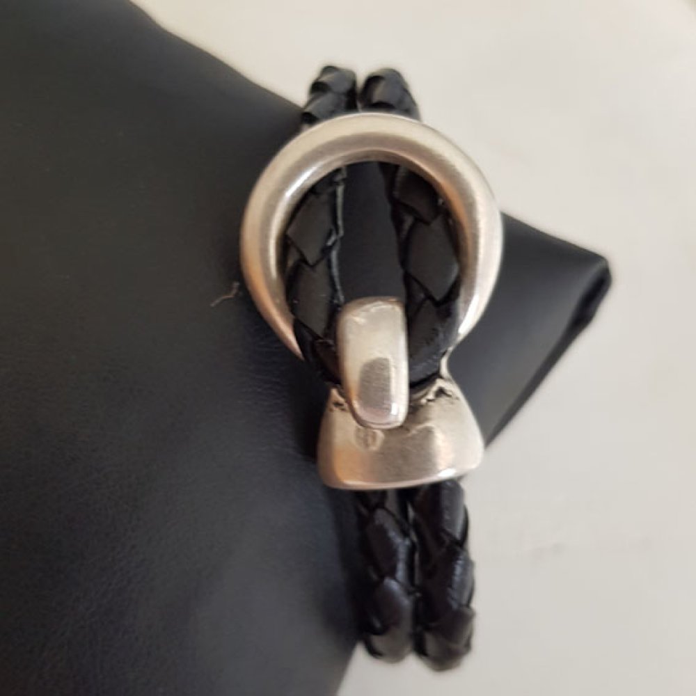 Zamak kroklås for lær Rund 05 mm