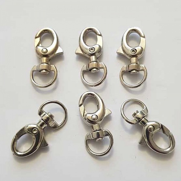 Fermoir mousqueton N&deg;07-02 Argent