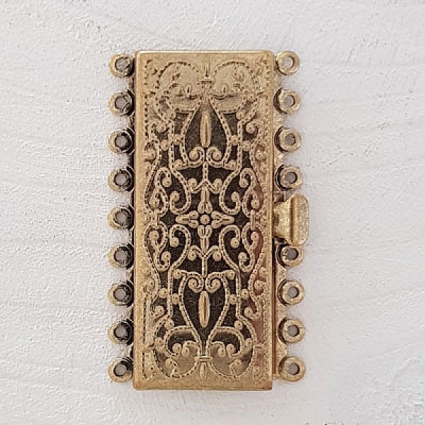 Rektangul&aelig;r l&aring;s Multi-Ranks Bronse.